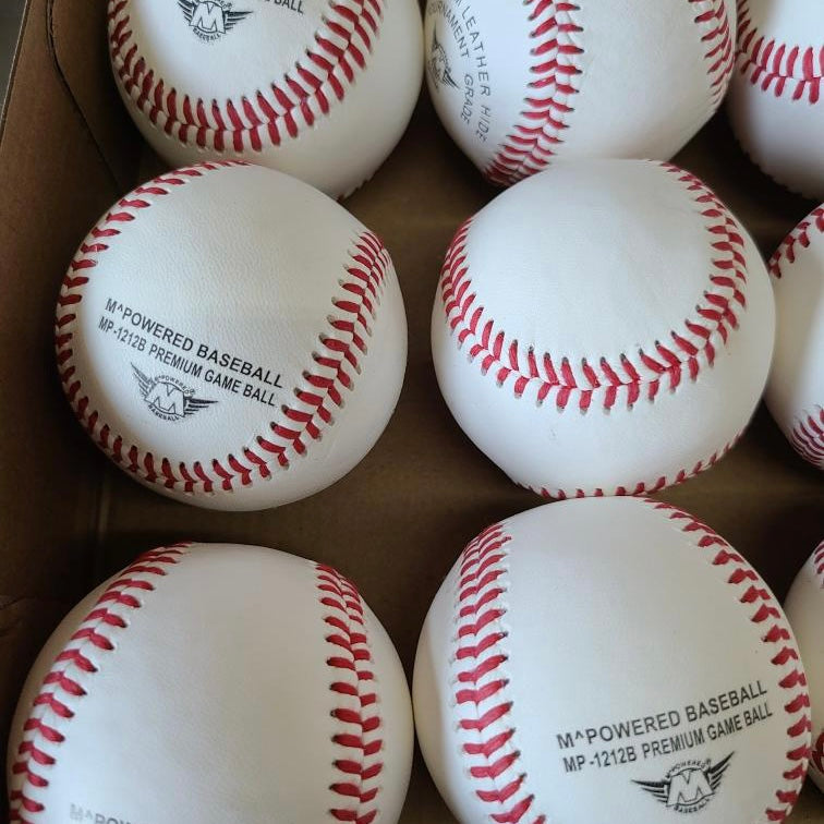 mPowered MP1212B Premium Practice Baseballs “BLEMS” Half Case (5 DOZEN)