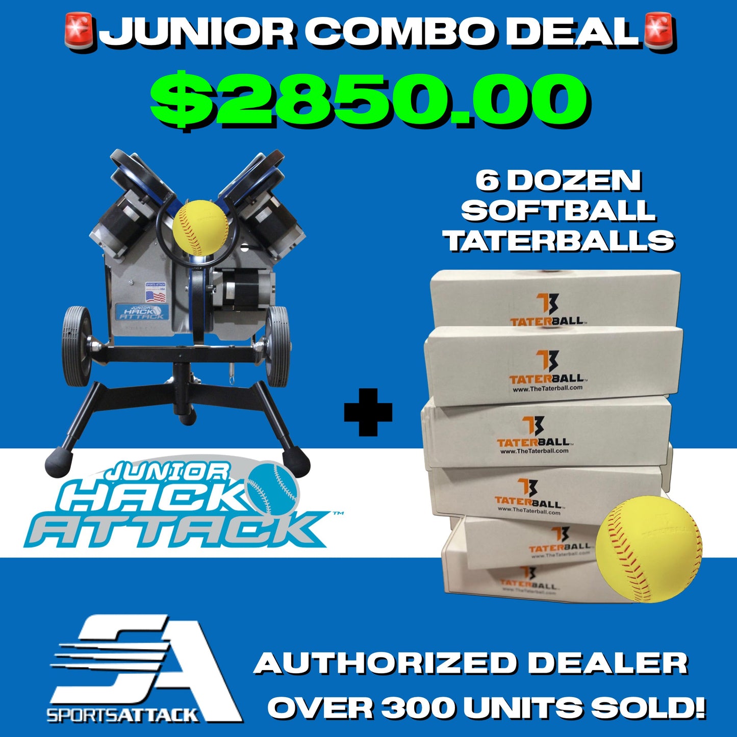 HACK ATTACK JUNIOR - SOFTBALL COMBO DEAL
