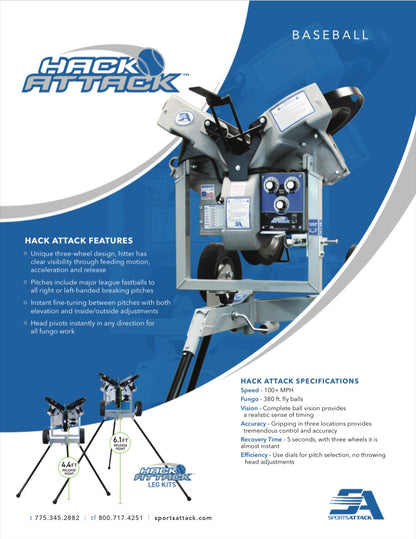 Hack Attack Full Size - Baseball PACKAGE DEAL