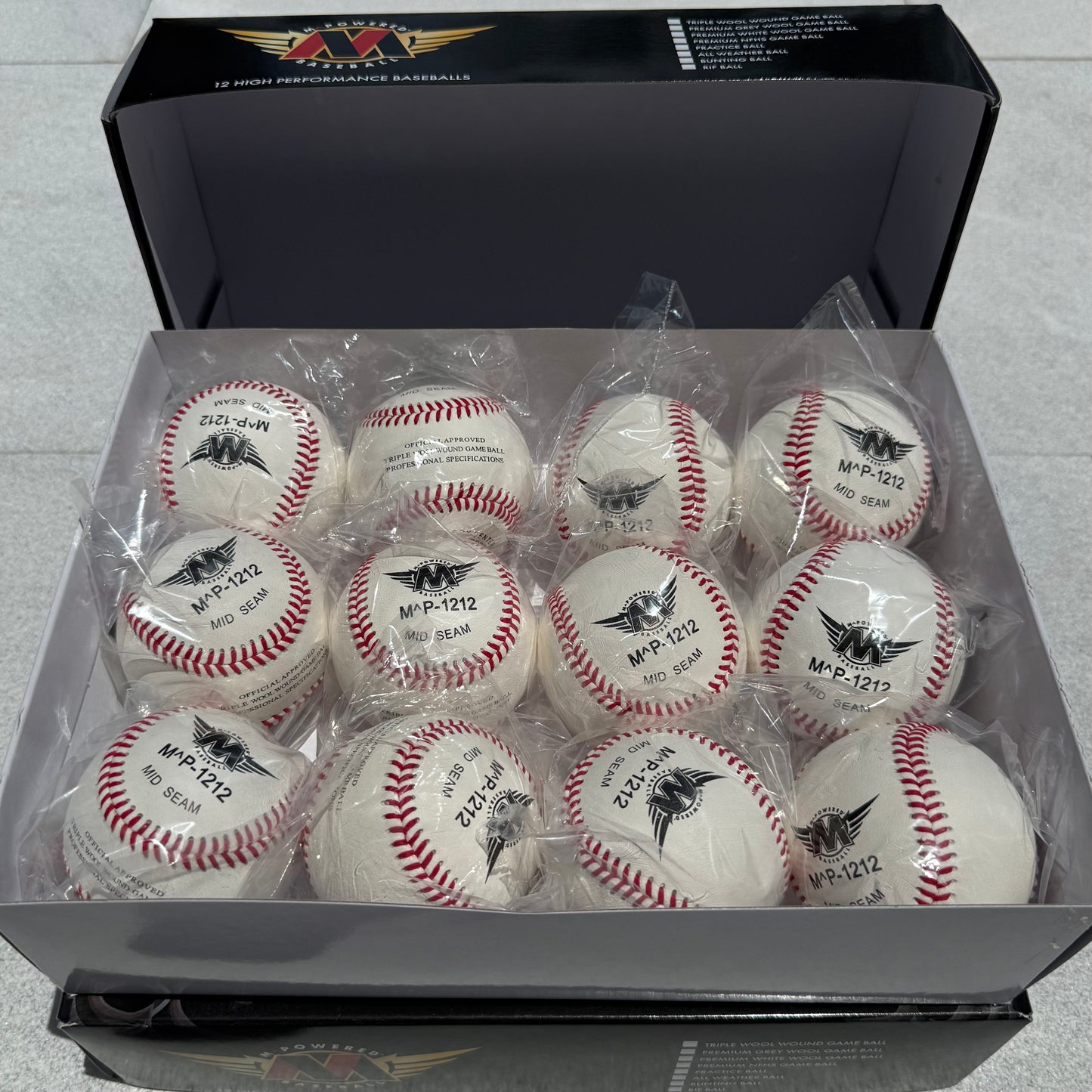 mPowered MP1212 Premium Baseballs Full Case (10 DOZEN)
